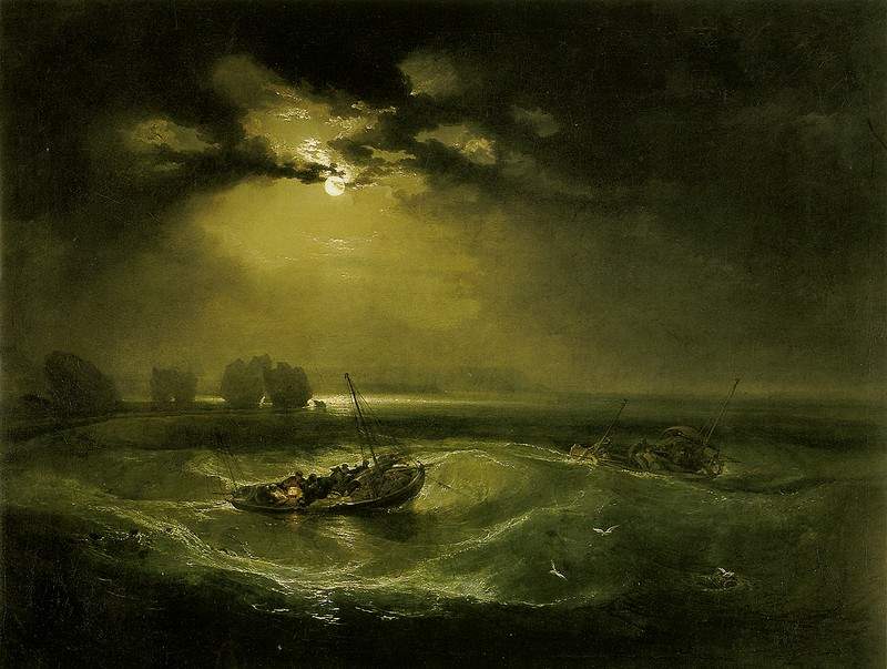 Fishermen at Sea — Уильям Тёрнер