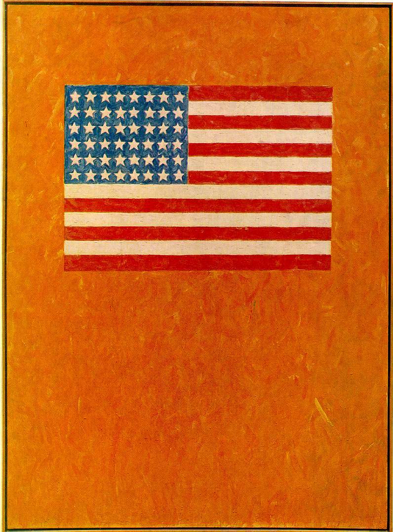Flag on Orange Field — Джаспер Джонс