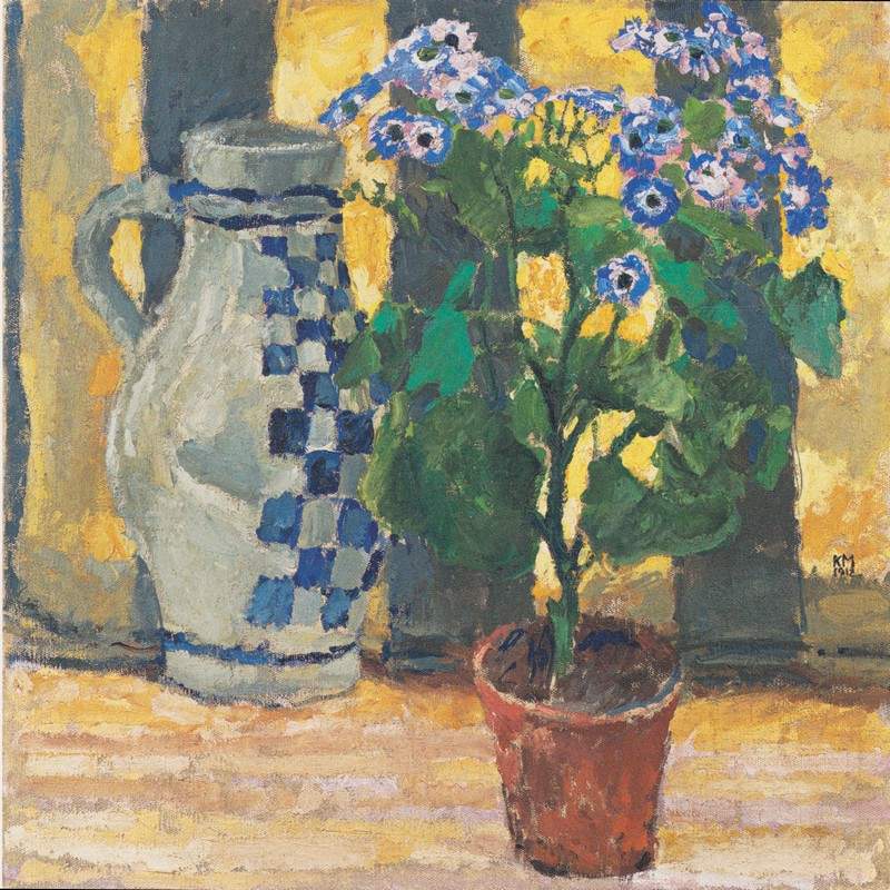 Flower pot and ceramic jug — Коломан Мозер