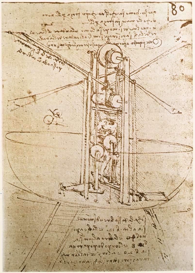 Flying machine — Леонардо да Винчи