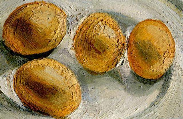 Четыре яйца на тарелке — Люсьен Фрейд