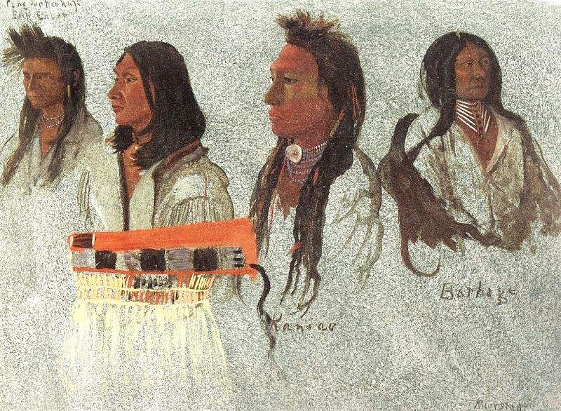 Four Indians — Альберт Бирштадт