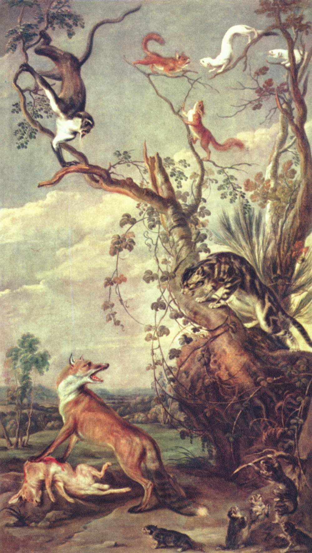 Fox and cat — Франс Снейдерс