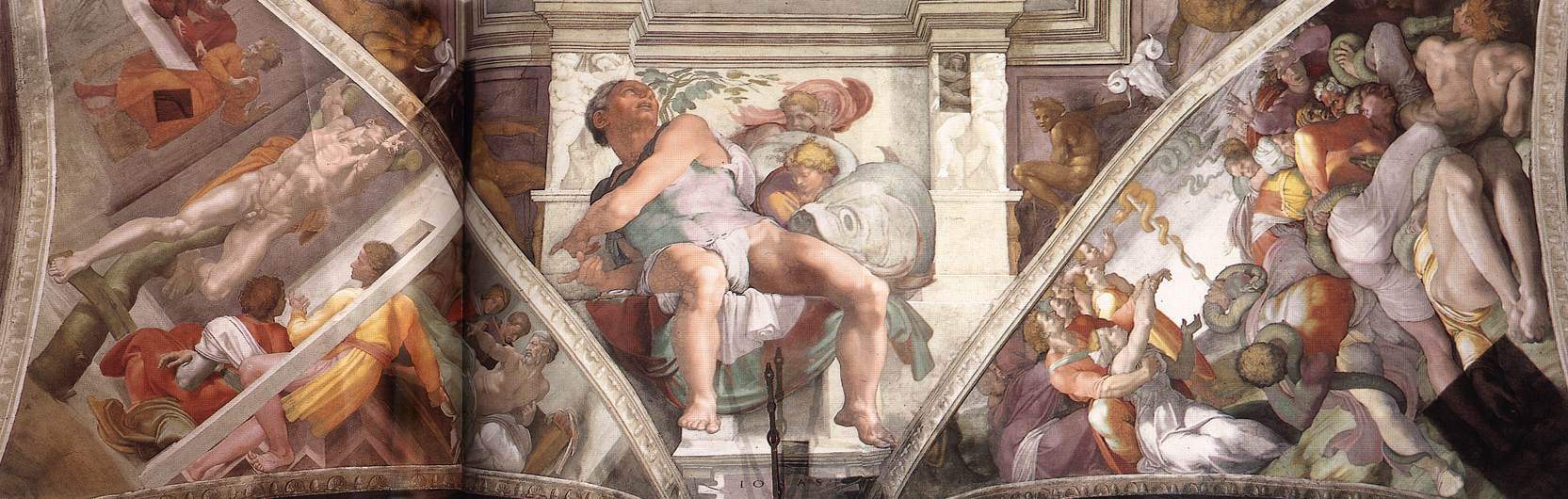 Frescoes above the altwall — Микеланджело