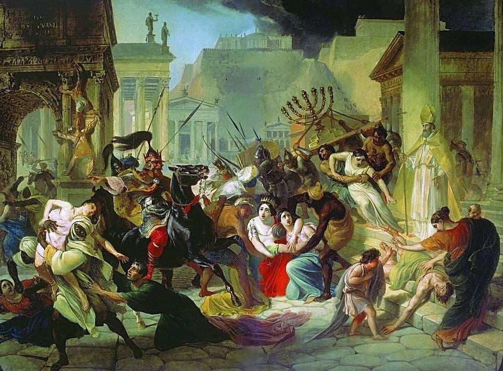 Нашествие Гензериха на Рим — Карл Брюллов