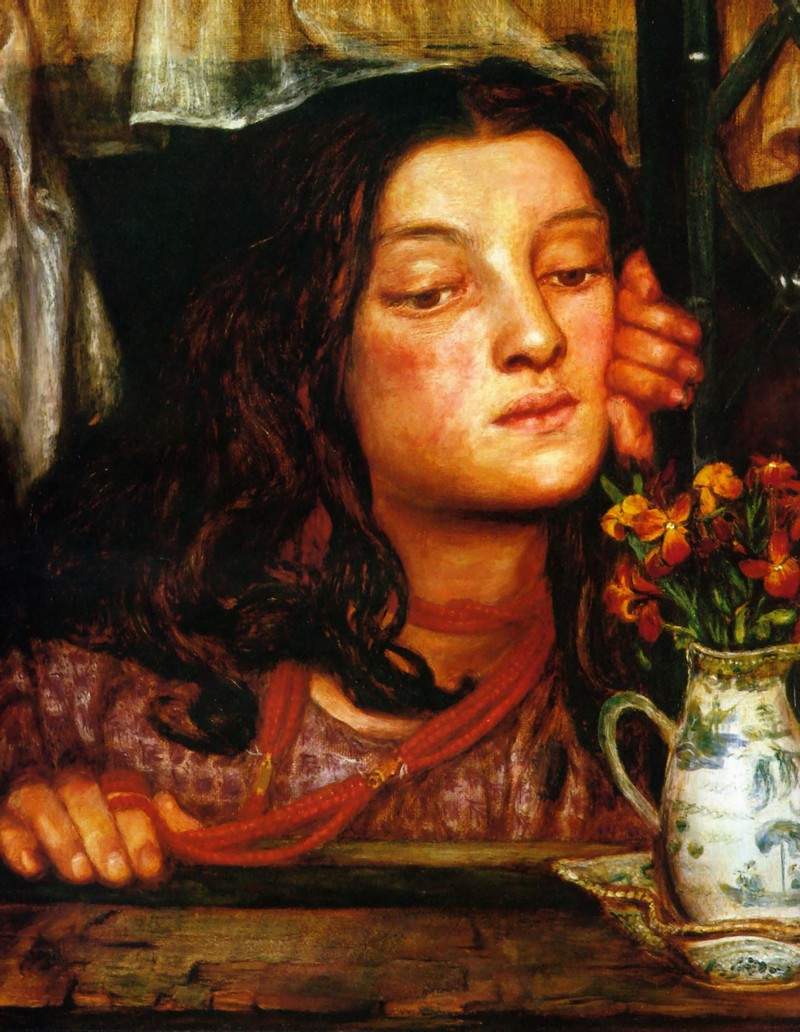 Girl at a Lattice — Данте Габриэль Россетти