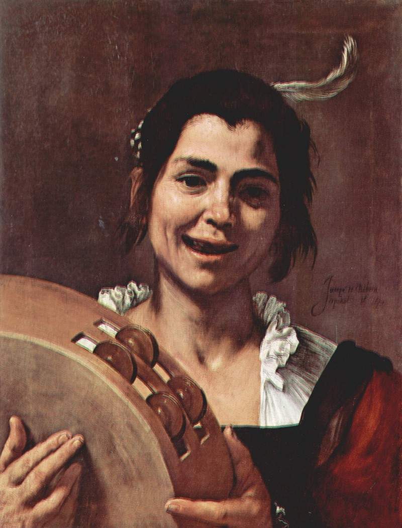 Girl with Tambourine — Хосе де Рибера