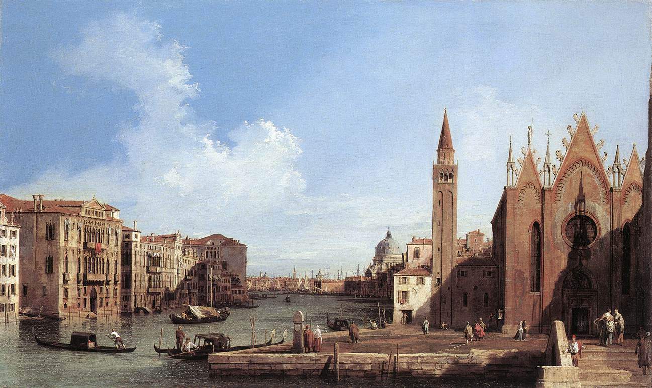Grand Canal From Santa Maria Della Carita To The Bacino Di San Marco — Каналетто