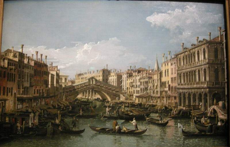 Grand canal, view from north — Бернардо Беллотто