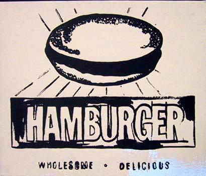 Hamburger (beige) — Энди Уорхол