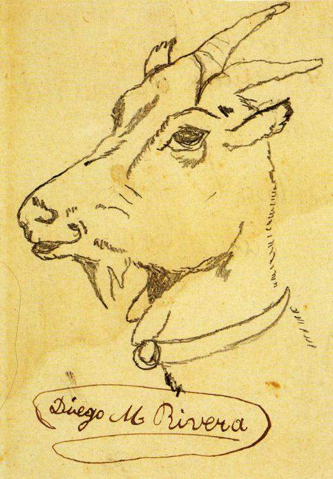 Head of a Goat — Диего Ривера