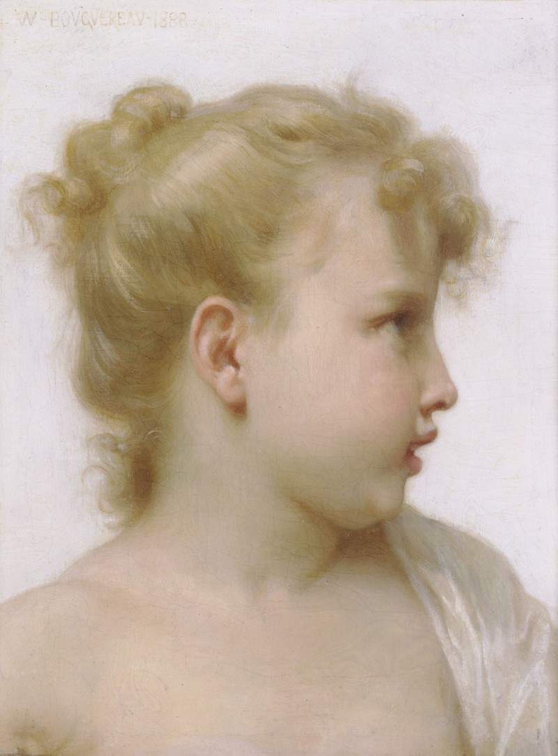 Head Of A Little Girl — Вильям Адольф Бугро