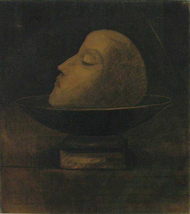 Head of a martyr — Одилон Редон