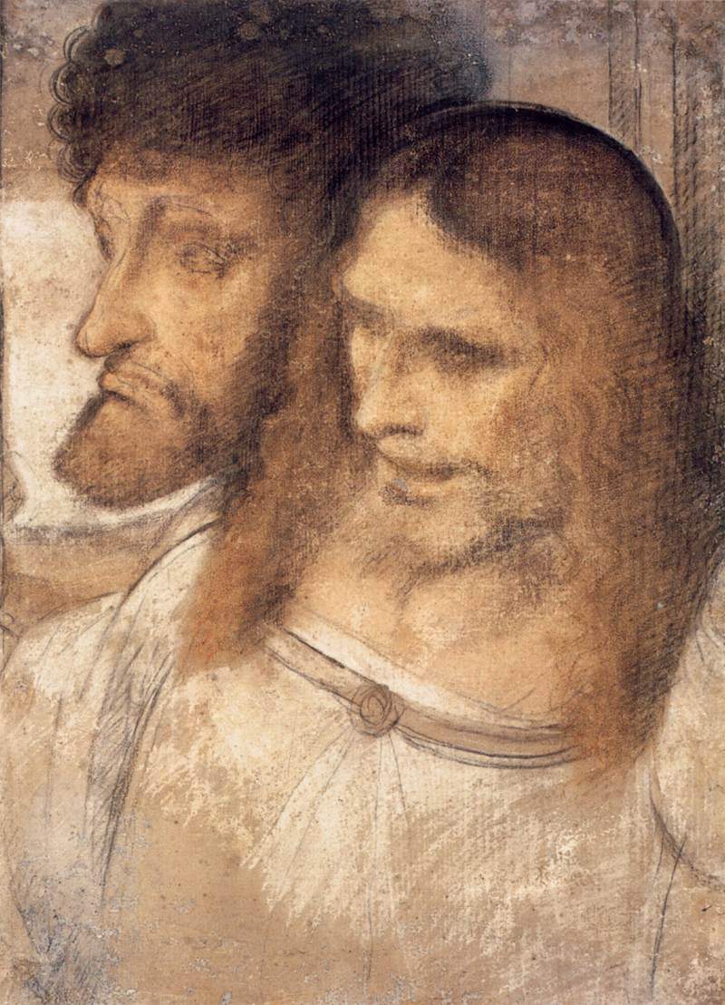 Heads of Sts Thomas and James the Greater — Леонардо да Винчи