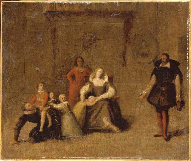 Генрих IV играет со своими детьми — Жан Огюст Доминик Энгр