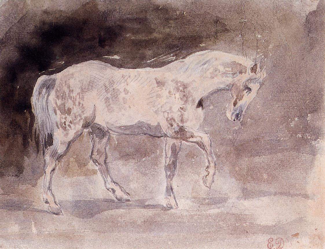 Лошадь — Эжен Делакруа
