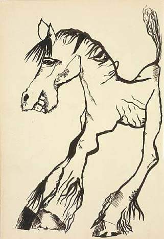 Улыбающаяся лошадь — Люсьен Фрейд