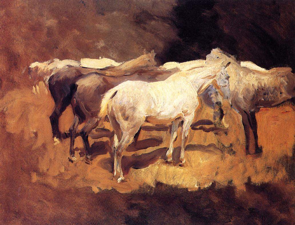 Horses at Palma — Джон Сингер Сарджент