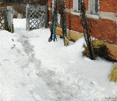 Угол дома зимой — Игорь Грабарь
