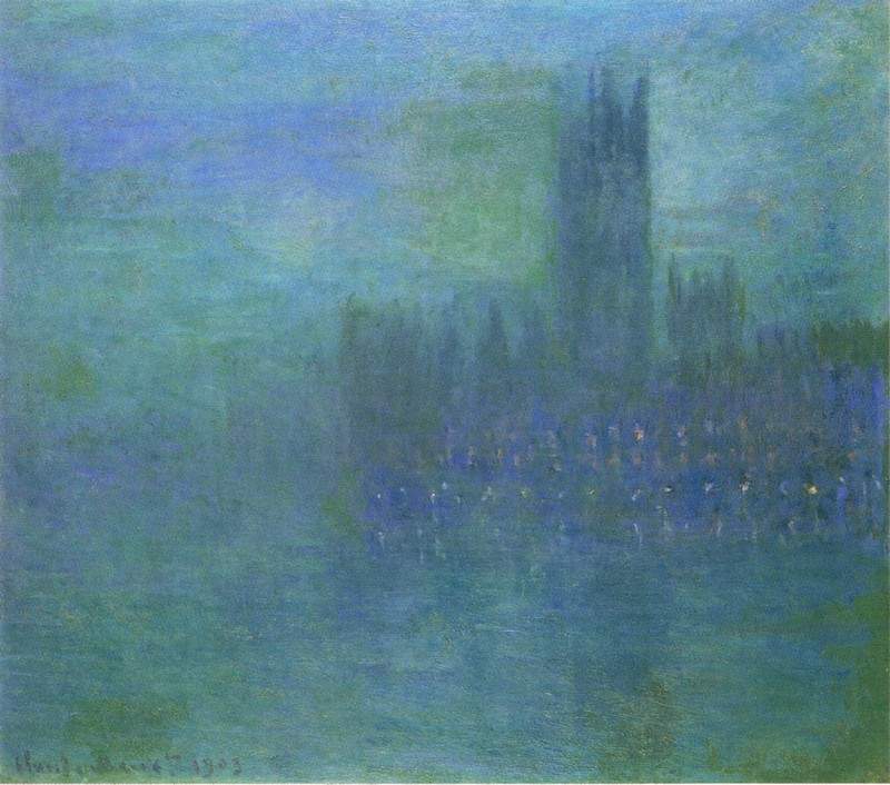 Вестминстерский дворец, эффект тумана — Клод Моне