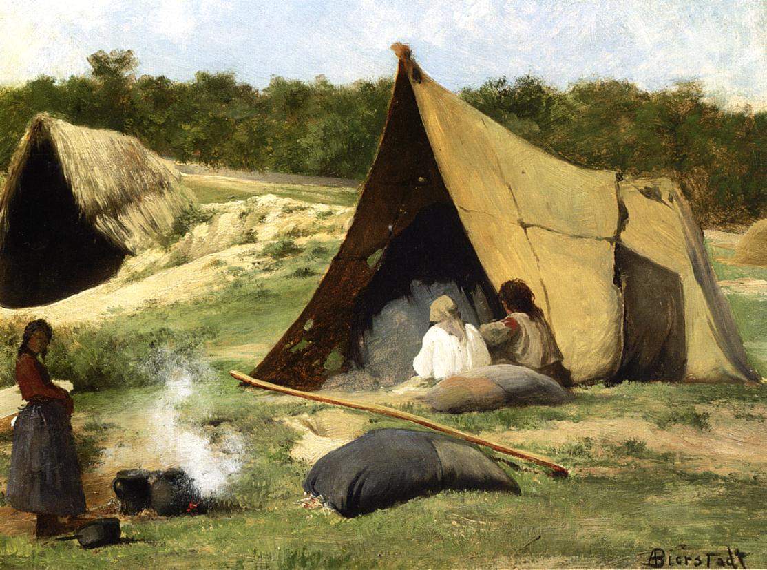 Indian Camp — Альберт Бирштадт