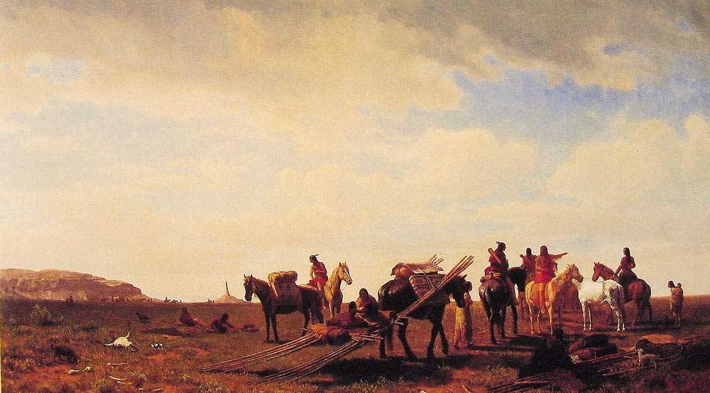 Indians Travelling Near Fort Laramie — Альберт Бирштадт