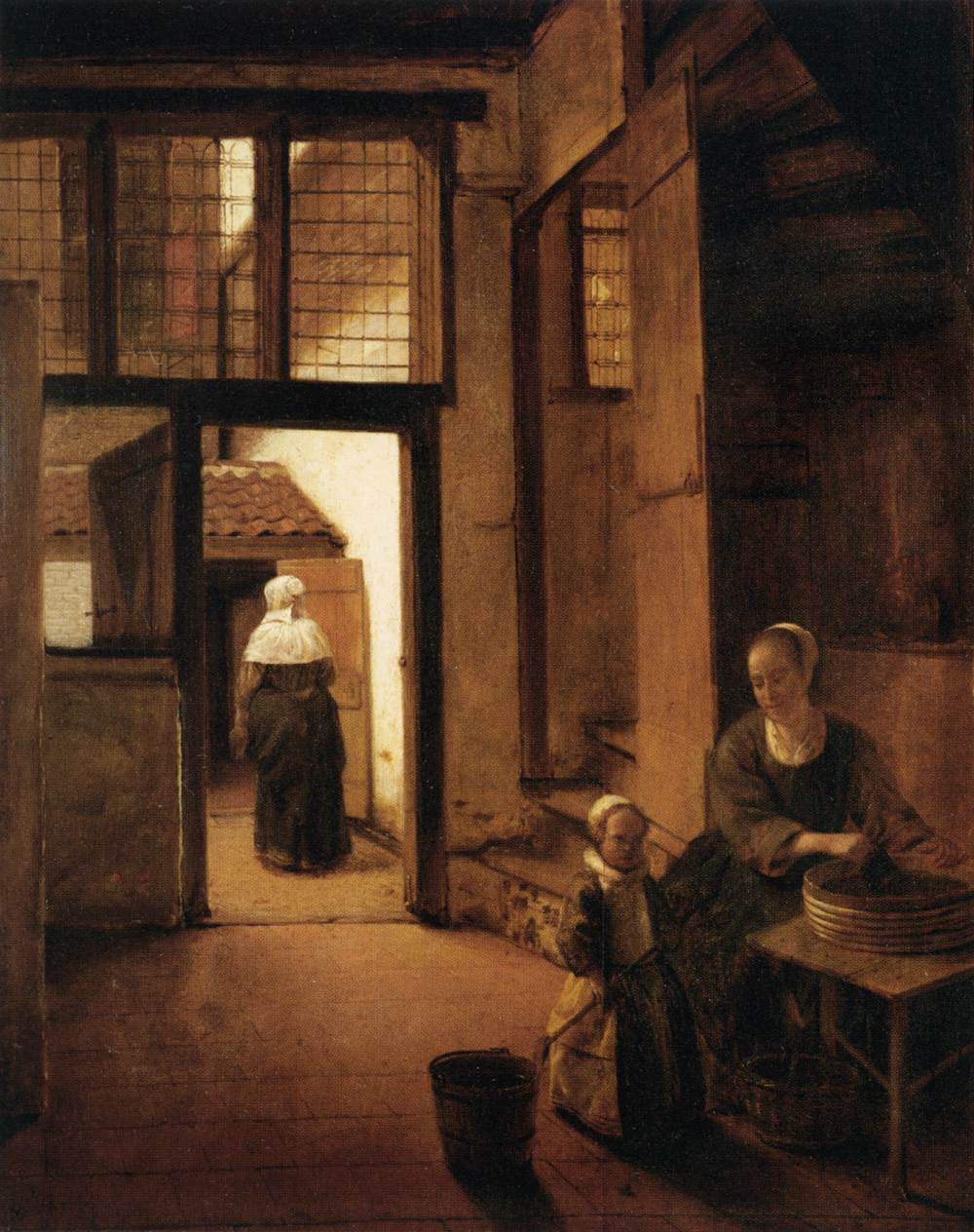 Interior of a Dutch House — Питер де Хох