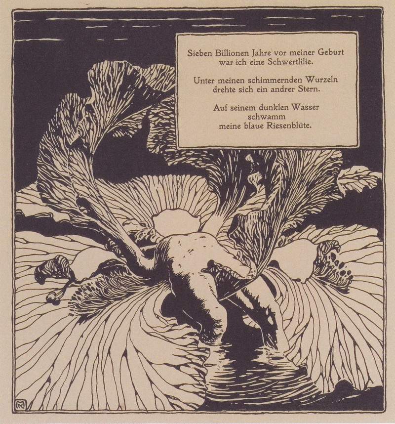 Iris. Illustration to a poem by Arno Holz. — Коломан Мозер
