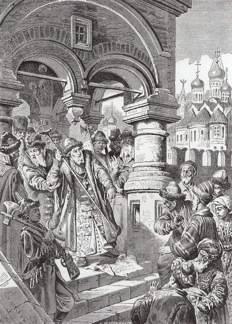 Иоанн III топчет ханскую басму — Константин Маковский