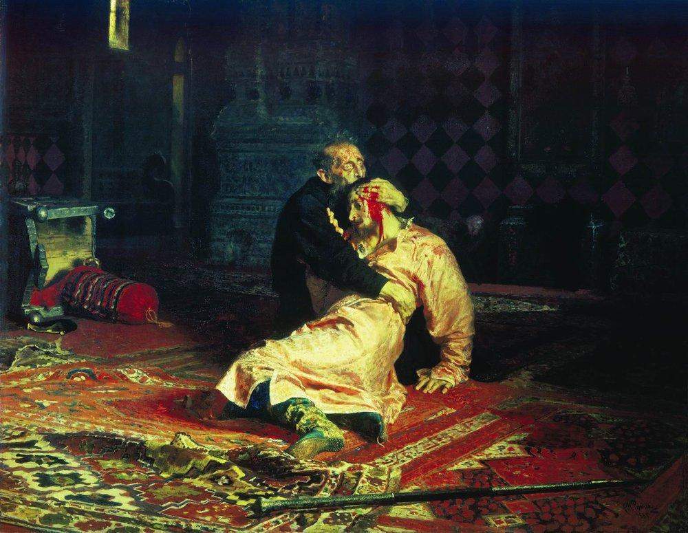 Иван Грозный и его сын Иван 16 ноября 1581 года — Илья Репин