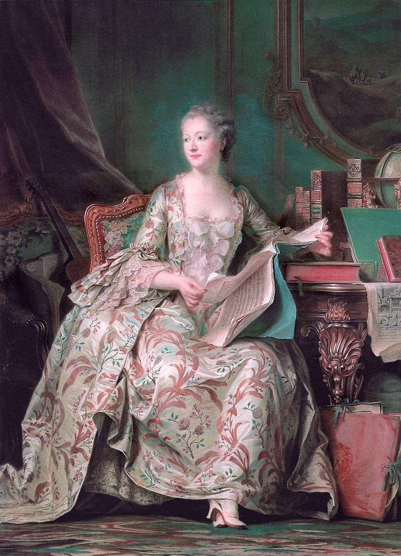 Jeanne Antoinette Poisson, Marquise de Pompadour — Морис Кантен де Латур