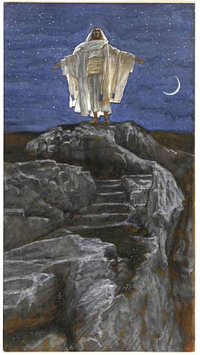 Jesus Goes Up Alone onto a Mountain to Pray — Джеймс Тиссо