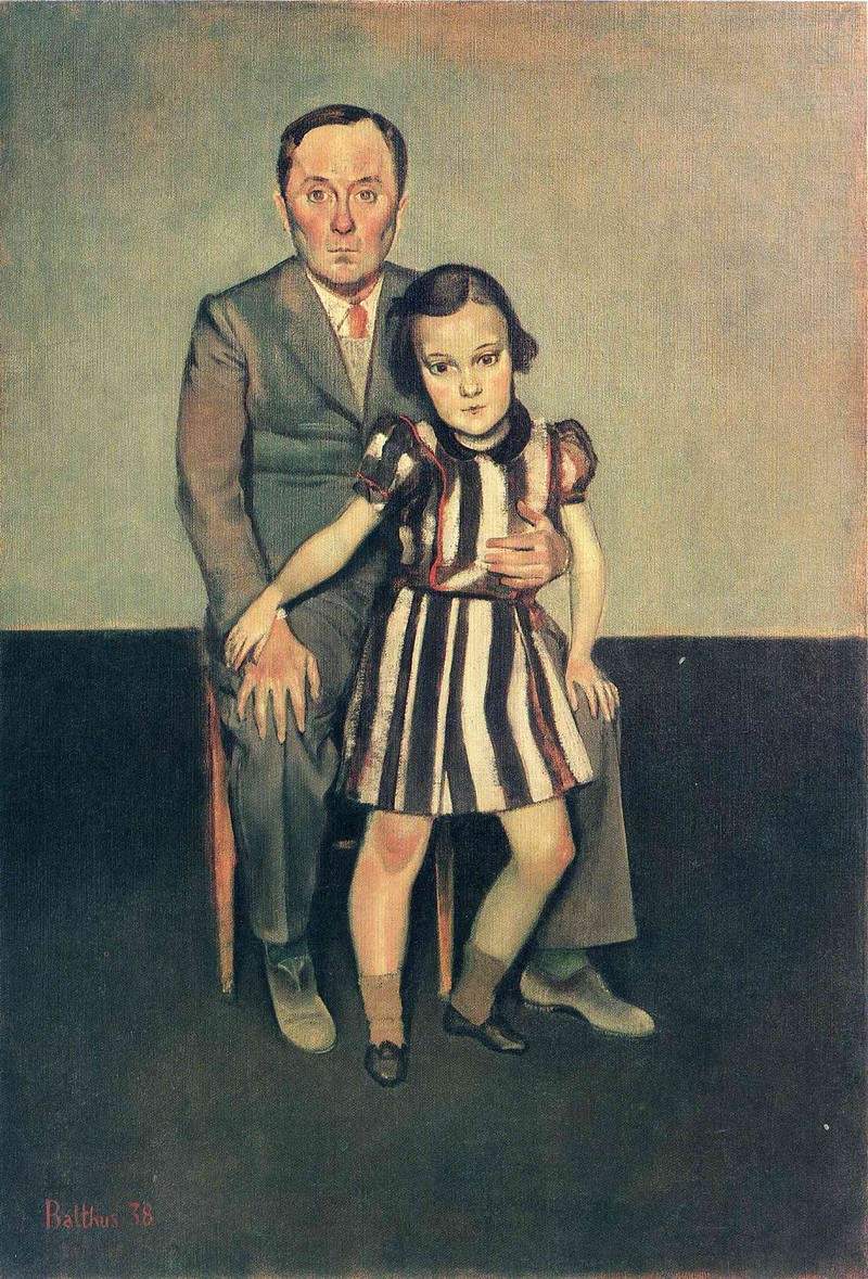 Joan Miro and his daughter Dolores — Бальтюс