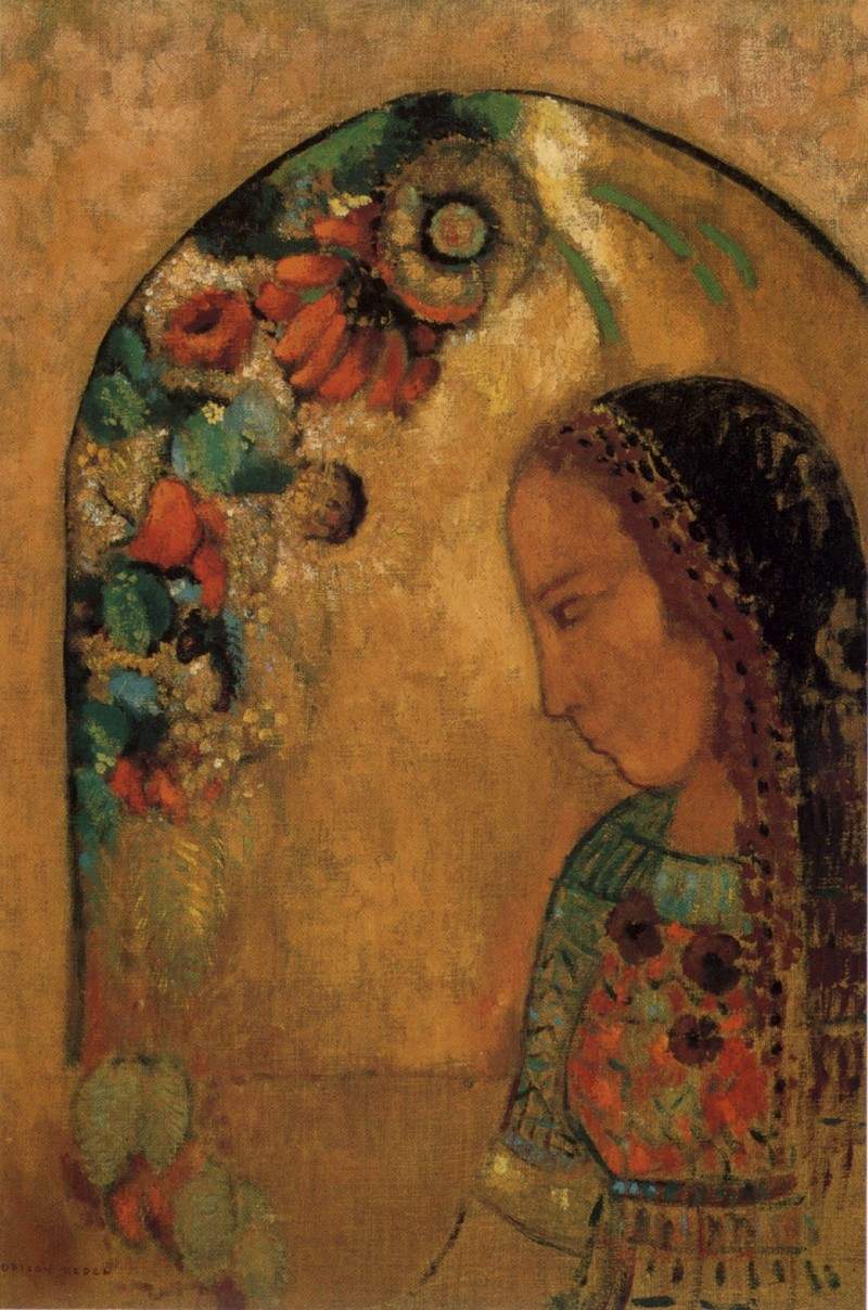 Lady of the Flowers — Одилон Редон