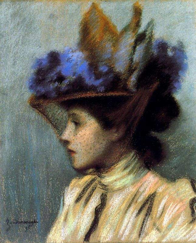 Lady with a hat — Федерико Дзандоменеги