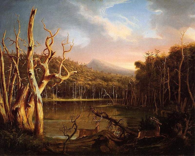 Lake with Dead Trees (Catskill) — Томас Коул