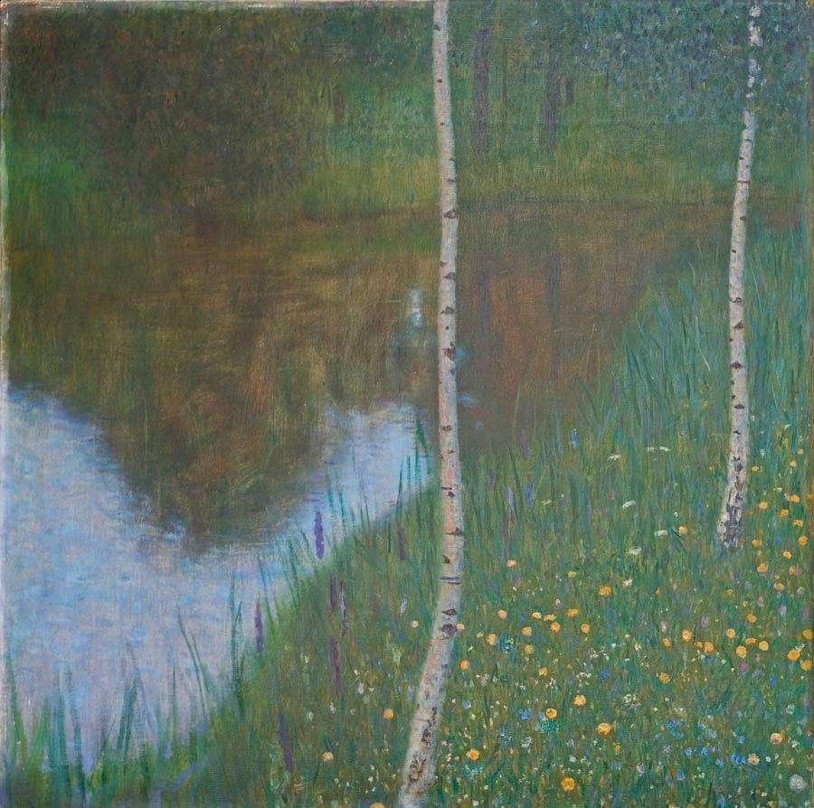 Lakeside with Birch Trees — Густав Климт