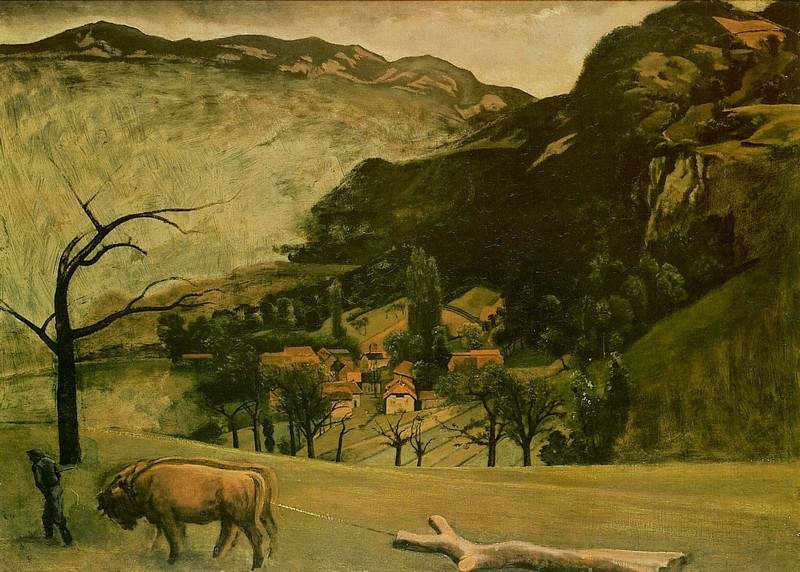 Landscape with Oxen — Бальтюс