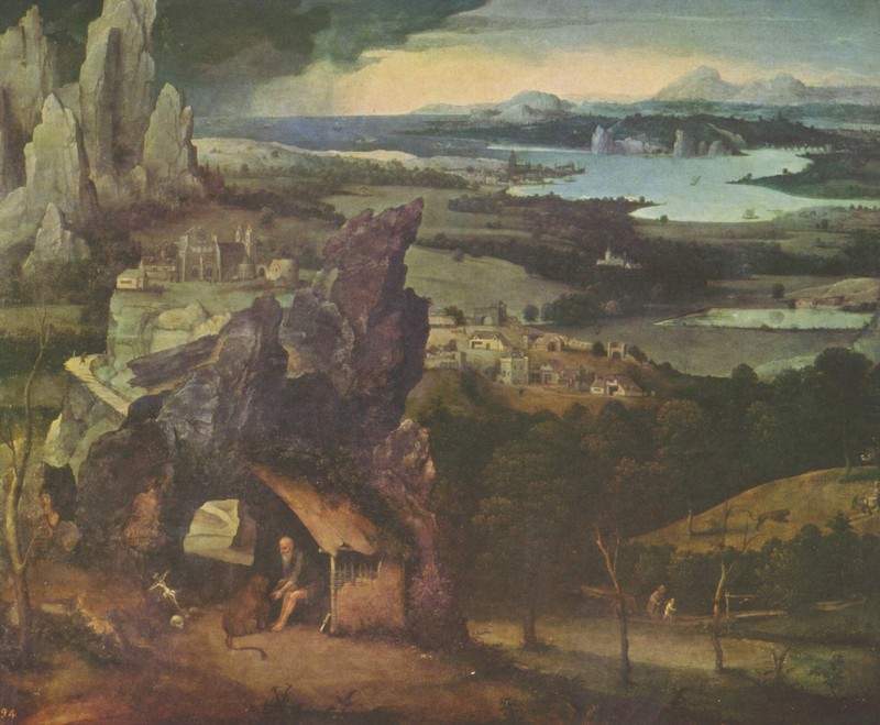 Landscape with St. Jerome — Иоахим Патинир