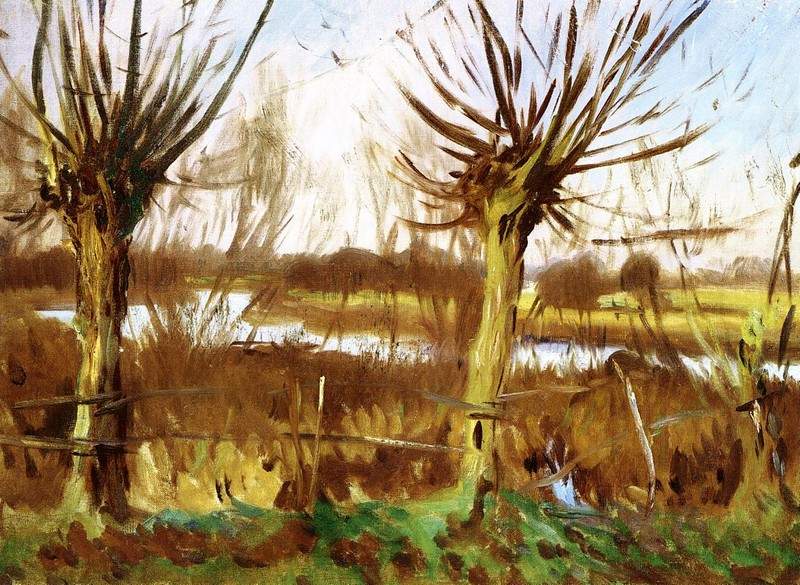 Landscape with trees, Calcot-on-the-Thames — Джон Сингер Сарджент