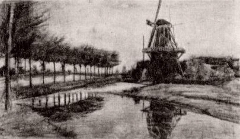 Landscape with Windmill — Винсент Ван Гог