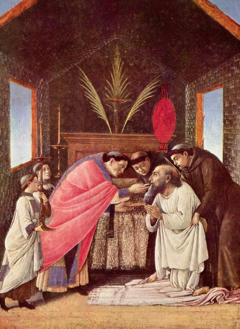 Последнее Причастие святого Иеронима — Сандро Ботичелли