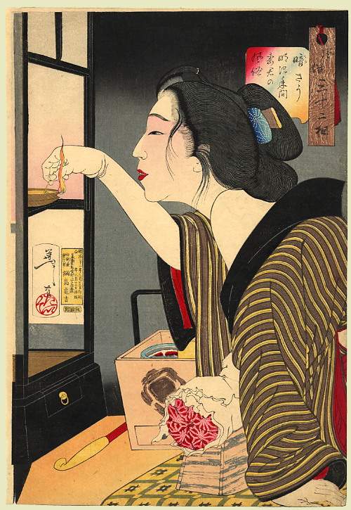 Looking dark: the appearance of a wife during the Meiji era — Цукиока Ёситоси
