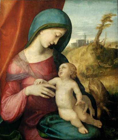 Мадонна с младенцем — Корреджо