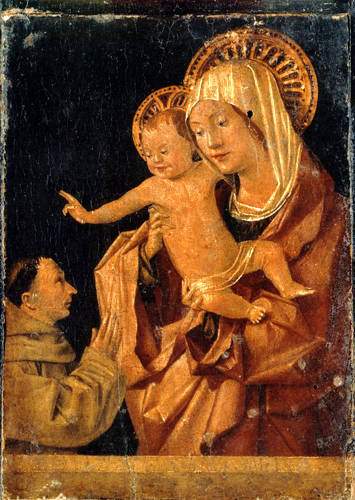 Мадонна с младенцем и молящийся франсисканский даритель — Антонелло да Мессина