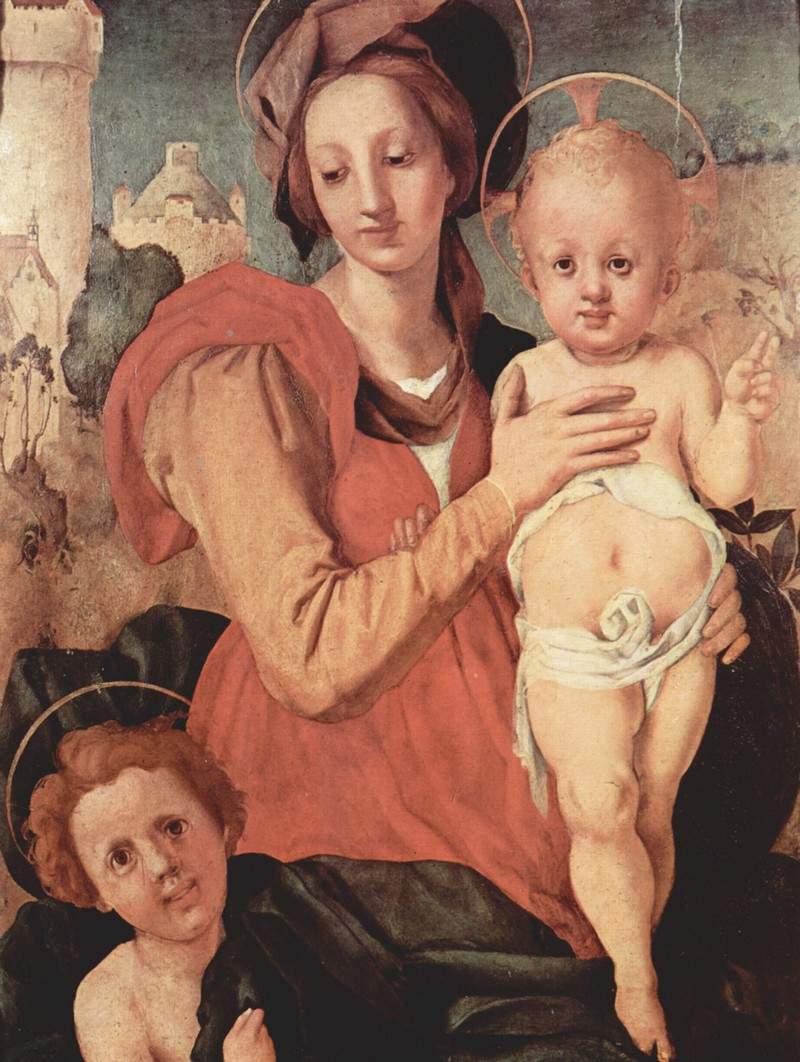 Madonna and Child with the Young Saint John — Джакопо Понтормо