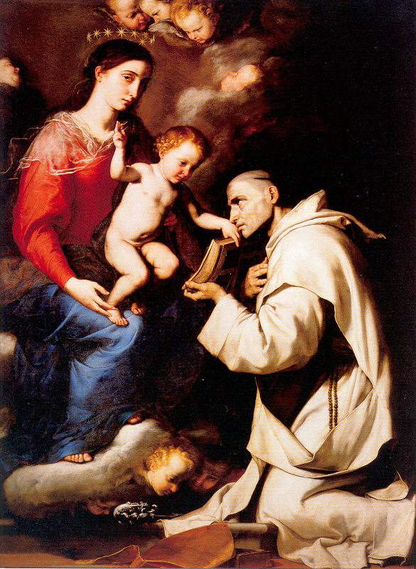 Madonna with the Christ Child and Saint Bruno — Хосе де Рибера