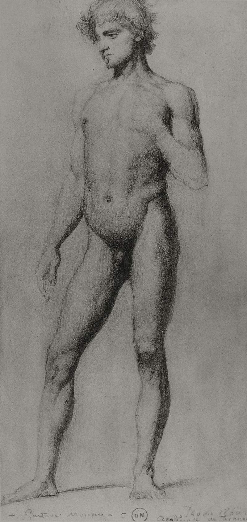 Male nude — Гюстав Моро