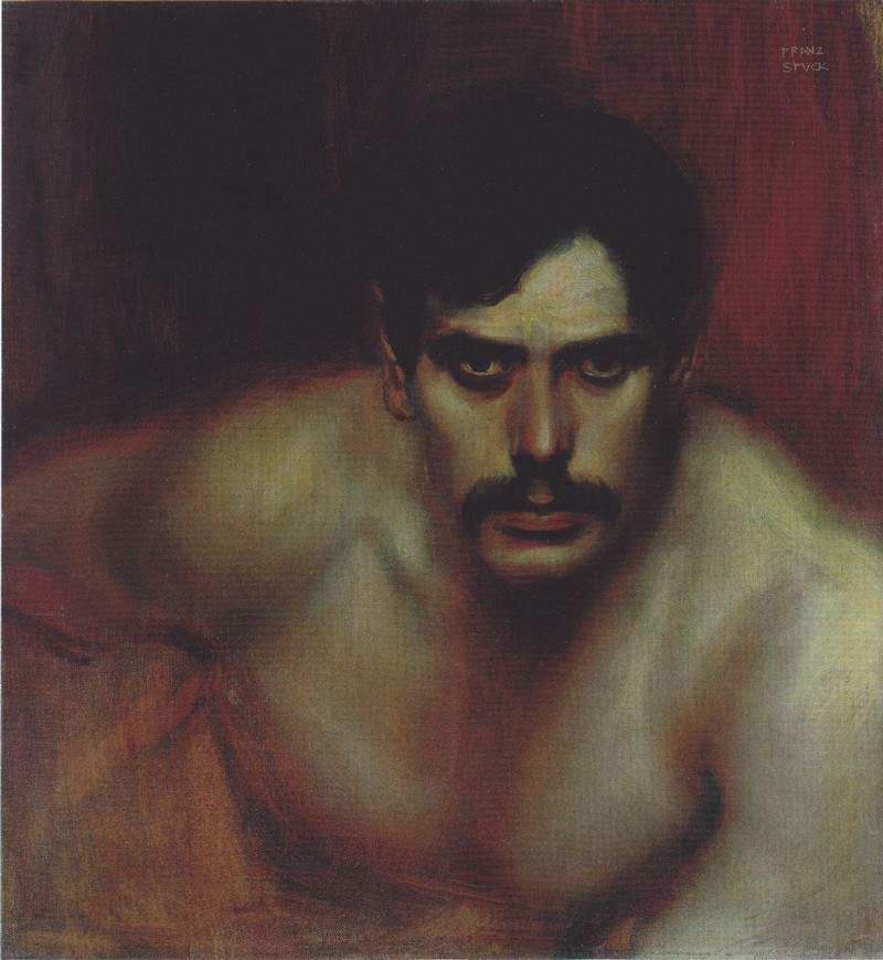Male Portrait Study (A Bad Conscience) — Франц фон Штук