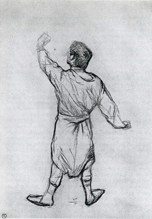 Man in a Shirt, From Behind — Анри де Тулуз-Лотрек